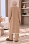 Long Cardigan Soft Textured 3-Piece Hijab Knitwear Set - 4