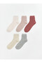 Two Mt Shop Quality Lcw Dream Pink Plain 5-Piece Pack Women's Socks