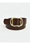 Two Mt Shop Quality Lcw Accessories Brown Plain Women's Belt - 2