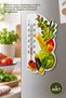 1 Piece Magnetic Kitchen Thermometer – Magnetic Design, Can Be Hanged on Refrigerator and Metal Surfaces, Decorative Kitchen Thermometer, Magnetic Thermometer