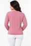 Women's Stone Printed Long Sleeve Mercerized Knitwear Blouse - 4
