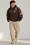 Unisex Oversize Turna Embroidered Hooded Sweatshirt Hoodie Brown