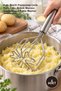 5 Pieces Potato Masher – Heart-Shaped Stainless Steel Puree Masher, Baby Food Vegetable Fruit Crush Masher