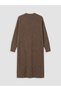 Alita City Lcw Everyday Brown Knitwear Plain Long Women's Cardigan with a Difference - 6