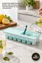 10 Pieces Plastic Ice Mold – Cube-Shaped Freezer Ice Tray with Lid, Suitable for Food Contact, Stackable Ice Tray Cube Mold