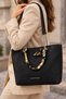 Women's Large Size Shawl Detailed Chain Strap Luxury Hand & Shoulder Bag Size: 35 X 24 cm - 8