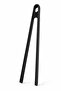 Black Silicone Spoon Colander Bamboo Handle Tongs Tableware Holder - 8