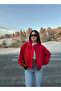 Red Stand Collar Bengaline Jacket