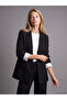 Texx Store Quality Lcw Vision Black Crepe Plain Standard & Regular Women's Blazer Jacket