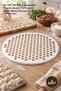 4 Pieces Mega Ravioli Mold – 40 cm Plastic Model with a Capacity of 199 Ravioli, Homemade Ravioli Maker Dumpling Mold