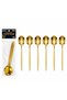 2 Piece Dinner Spoon Set – Gold Color Stainless Steel 21 cm Ergonomic Handle Table Spoon Spoon - 2