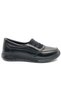 Alfalotti 563481 Genuine Leather Orthopedic Women's Casual Shoes Black - 2