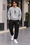 Unisex Oversize Sweatshirt Tracksuit Set Casual Comfortable Fit Karma Balance Print