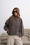 Women's Mink Elastic Bomber Jacket - 3