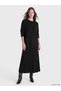 Alita City Lcw Modest Black Oval-Neck Women's Knitwear Sweater with a Difference - 2