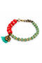 Red Green Beaded Tassel Detailed Figured Women's Bracelet Stylish Accessory - 2