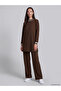 Two Mt Shop Quality Lcw Everyday Brown Diving Fabric Plain Standard & Regular Women's Sweatpants
