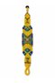 Handmade Yellow Macrame Bracelet with Bead Detail, Colorful Ethnic Patterned Women's Accessory - 2