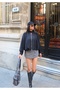 Women's Collar Button Detailed Zippered Flowy Balloon Sleeve Seasonal Jacket - 2