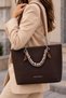 Women's New Season Scarf Detailed Chain Strap Stylish Hand and Shoulder Bag Shopper - 8
