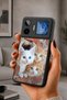Gm 26 Pro Compatible Printed, Matte Black, Soft Silicone, Protective, Shock Absorbing Cover, Case