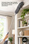 2-Piece Dusting Set – Telescopic Extendable Handle with 3 Heads, Flexible Head Cleaning Tool, Home and Office Duster Dust Brush