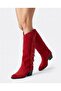 Kod.101, Western Style, Low-Cut, Thick Heel, No Laces or Zippers, Side Tassel Boots, Genuine Leather - 2