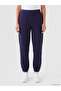 Two Mt Shop Quality Navy Blue Women's Jogger Sweatpants with Elastic Waistband - 2