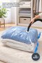 10 Pieces Vacuum Storage Bags – Vacuum Cleaner Valve-Protected Leak-Proof Zippered Transparent 100X130 cm Quilt Blanket Storage Vacuum Storage Bag