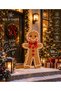 100 cm Decorative Cookie Man Christmas Ornament – Large Christmas Decoration, Display for Window and Home Decoration - 5