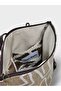 Women's Beige Linen Backpack - 8