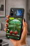 Gm 26 Pro Compatible Printed, Matte Black, Soft Silicone, Protective, Shock Absorbing Cover, Case