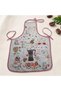 1 Piece Luxury Pvc Kitchen Apron – Waterproof with Coffee Pattern, Pink Edging, Adjustable Neck and Waist Tie Apron - 3