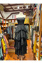 Black Color Ibiza Strapless Layered Bohemian Dress - 4