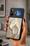 Gm 26 Pro Compatible Printed, Matte Black, Soft Silicone, Protective, Shock Absorbing Cover, Case