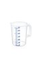 5 Pieces 3 Liter Multi-Measuring Container – Transparent Body with Blue Scale, Ergonomic Wide Handle, Food-Safe Plastic Measuring Jug Measuring Cup - 3