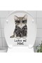 10 Pieces of Toilet Seat Stickers – Leave Me Alone Sticker with 3D Cat Design, Toilet Seat Sticker, Wc Decal, Toilet Decoration - 2