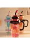 3-Piece Water Bottle with Strainer – 1200 ml Capacity, Integrated Straw, Detachable Strainer, Ergonomic Handle Water Bottle Straw Bottle - 5