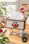 5 Pieces of Cute Napkin Holders – Transparent Plastic Napkin Holder, Decorative Desktop Design, Colorful Feet, Napkin Holder Cute Tissue Dispenser