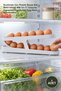 1 Piece New Generation Egg Stand – Plastic White Shelf for Refrigerator 360X100X82 mm 14–17 Egg Capacity Egg Holder Egg Rack