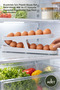 3 Pieces New Generation Egg Stand – Plastic White Shelf for Refrigerator 360X100X82 mm 14–17 Egg Capacity Egg Holder Egg Rack