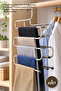 1 Piece Chrome Trouser Hanger – Rust-Resistant Chrome Multi-Layer Non-Slip Trouser Hanger, Trousers Hanger, Stainless Steel Hanger