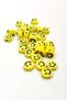 90 Pieces 10 mm Polymer Clay Fimo Beads Jewelry Bracelet + 5 Meters Elastic Cord Gift - Smiley Face Smi - 2