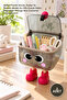 3 Pieces of Cute Design Multi-Purpose Storage Box – Transparent Plastic Body, Model with Handles and Legs, Home Office Kids' Room Organizer Storage Box Container