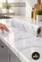2 Pieces Marble Pattern Adhesive Countertop Foil – Self-Adhesive Kitchen Countertop Covering, Water and Oil Resistant, 60 cm X 5 m Counter Film Self-Adhesive