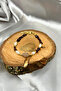 Special Design Sunstone Pointed Garnet Stone and Mallorca Pearl Handmade Natural Stone Bracelet - 4