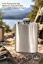 1 Piece Steel Pocket Flask – 6 oz Stainless Liquor Flask, Cognac Flask, Portable and Fits in Your Pocket
