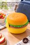 2 Pieces Hamburger Design Lunch Box – Divided Lockable Lunch Box, Cute Snack Container for School Office Picnic