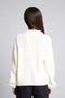 Gerippter Strick-Basic-Pullover mit Rundhalsausschnitt für Mädchen I0597A826AU - 5