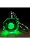 5 Pieces of Lighted Saturn Girl Glass Globe - Color Changing Night Light with USB Wooden Stand Desktop Decor Crystal Keychain Led Night Lamp - 5